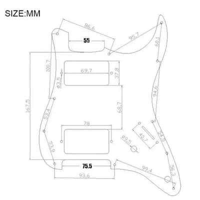 DOUBLE HUMBUCKER SPLIT COIL LOADED PICKGUARD STRATS image 5