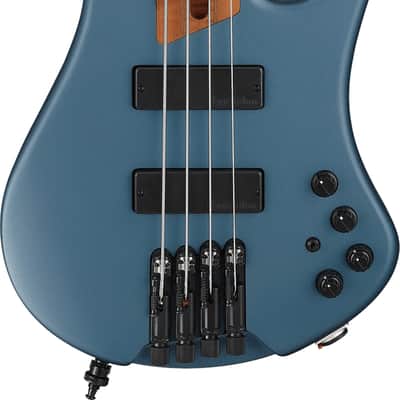 Ibanez EHB1000 Headless 4-String Bass Guitar, Roasted Birdseye Maple Fingerboard, Arctic Ocean Matte image 1