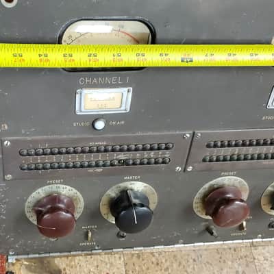 Custom NBC Master Control 6 Channel Console Front Panel w/(6) Weston 862 Meters image 6
