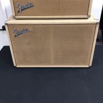 1963 Fender Tremolux Amp Head (Blonde 6G9-B) w/ 2X10 Cabinet Owned by Ian D'Sa of Billy Talent image 1