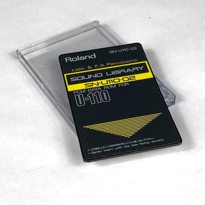 Roland Roland SN-U110-02 Latin & FX Percussion PCM ROM sound card 1980s