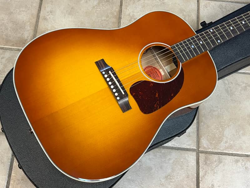 2025 Gibson J-45 Standard Acoustic Guitar Heritage Cherry Sunburst image 1