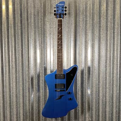 Westcreek Guitars Mirage T Bird Style Dual Humbucker Guitar Blue #0018 Used image 2