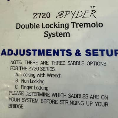 Kahler Manual & Warranty Card 2720 Spider 80s image 2