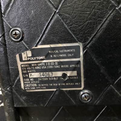 Rare ampli combo Polytone Mini Brute IV 1982 made in USA 15 pouces 160 watts George Benson, Joe Pass amp! image 6