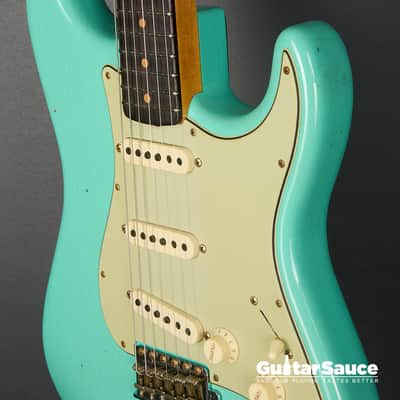 Fender Custom Shop 59 Stratocaster Rosewood Journeyman Super Faded Aged 2025 - Sea Foam Green (Cod.1926NG) image 8
