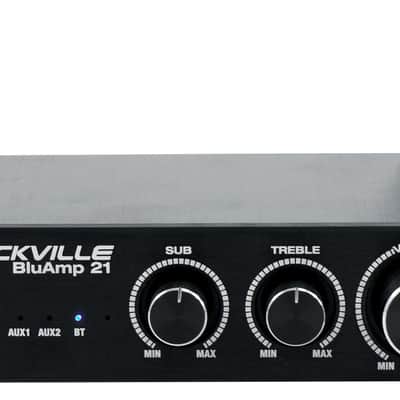 Rockville BLUAMP 21 BLACK 2.1 Channel Bluetooth Home Audio Amplifier Receiver image 2