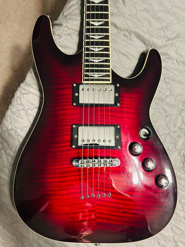Schecter C-1 Plus 2004 - 2009 - Black Cherry image 1
