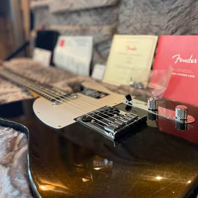 Fender American Ultra II Telecaster SS Electric Guitar in Texas Tea Burst w Case image 21
