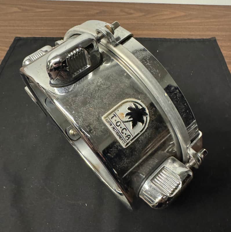 Toca 8” Mini Mounted Timbale 1990’s - Chrome image 1