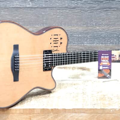 Godin A6 ULTRA Mahogany Deluxe Natural HG "B-Stock" Electro-Acoustic Guitar w/Bag image 9