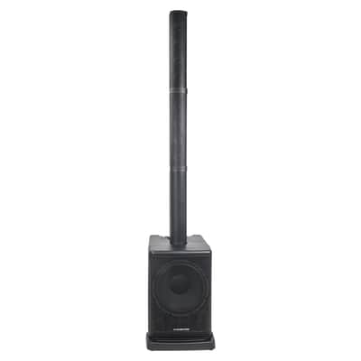 CARPO-L2 | Portable Line Array Column PA System w/ 12" Powered Sub, 2 x Speakers, 1 x Spacer, TWS Bluetooth, 2-Channel Mixer, DSP, Carry Bag image 1