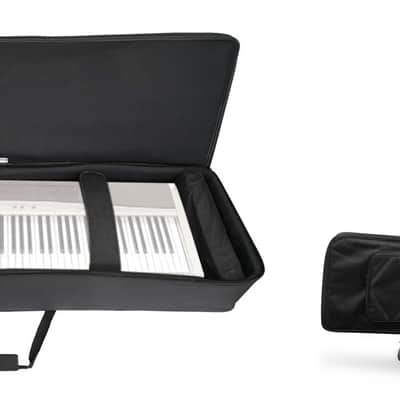 Rockville 88 Key Slim Padded Rigid Keyboard Gig Bag Case For Casio PX-120