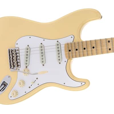 Fender Yngwie Malmsteen Stratocaster Electric Guitar Scalloped Maple FB, Vintage White image 3