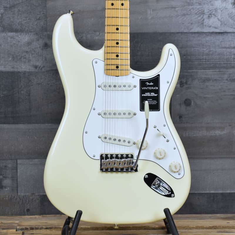 Mint Fender Vintera III Late 60s Stratocaster - Olympic White with Gigbag image 1