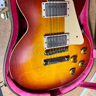 Gibson 1958 Les Paul Re-issue 2022 - Washed Cherry Sunburst image 2