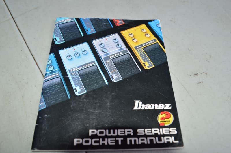 Vintage 80's Ibanez Power Series Pedal Pocket Manual! Rare, Original Case Candy, Paperwork! image 1