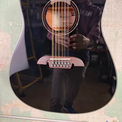 Alvarez Artist Series AD60ce 12-String Acoustic-Electric Guitar - Black image 2