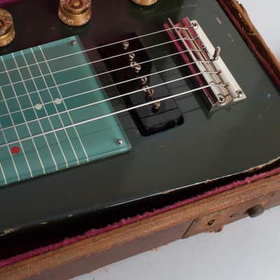 Gibson Century 6 Lap Steel Electric Guitar (1952), original brown hard shell case. image 12