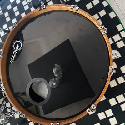 Yamaha  9000 Recording Custom Bass Drum Bassdrum 22x14  BD922GA 1983 - White/Natural image 4