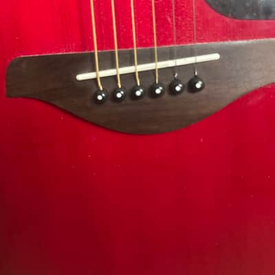 Yamaha FSX800C Acoustic-Electric Guitar 2010s - Ruby Red image 7