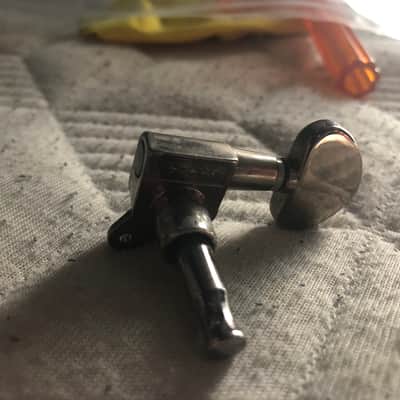 3R + 3L Black Chrome Schecter Tuners from an Omen Extreme 6 image 2