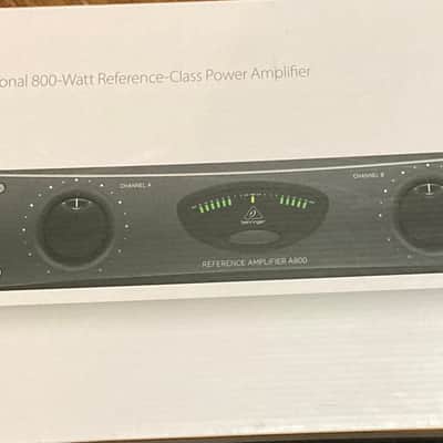 Behringer A800 2-Channel Reference Power Amplifier 2019 - Present - Black image 7