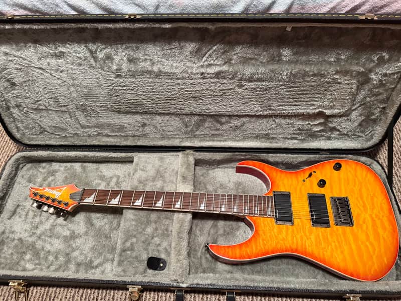 Ibanez RG3EXQM1-HS Standard 2005 - 2007 - Honey Sunburst image 1