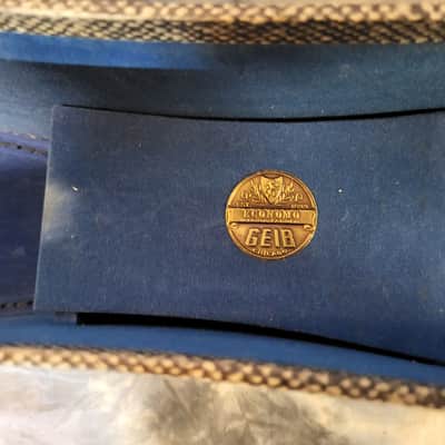 Vintage RARE 1950 Branded Gieb Gibson Epiphone Guild Brown Soft Shell Guitar Case image 10