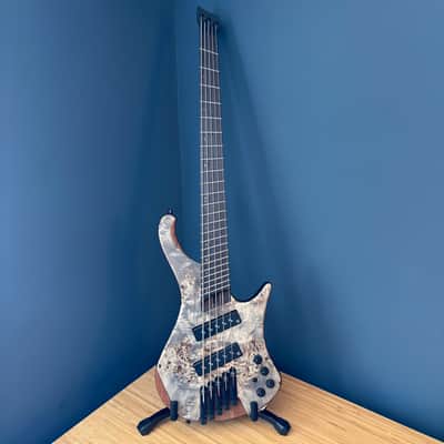 Ibanez EHB1505MS Bass Guitar, 5 String, Mahogany Body, Panga Panga Neck & Fingerboard - Black Ice Flat image 1