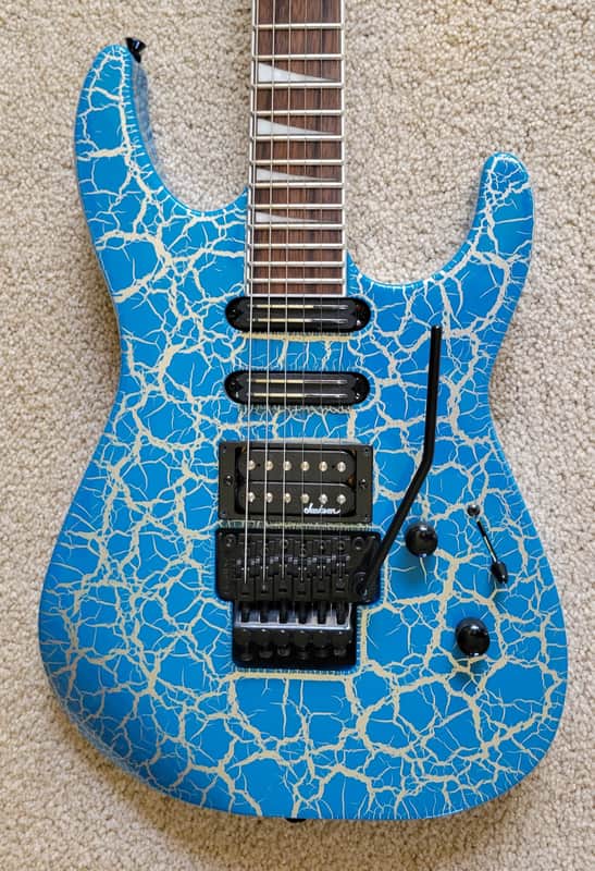 Jackson X Series Soloist SL3X DX Crackle Electric Guitar, Frost Byte Crackle image 1