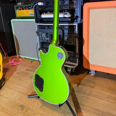 Gibson Custom Shop Made 2 Measure Les Paul Custom w/ Ebony Fingerboard Gloss Gecko Green Sparkle image 12