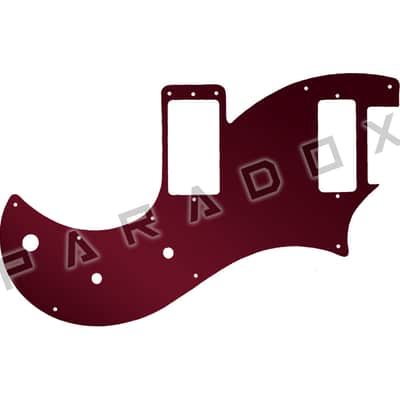 Custom Pickguard For 2020 - 2024 Made in America PRS S2 Vela Type-D Single-coil - Red Mirror Acrylic .125" image 1