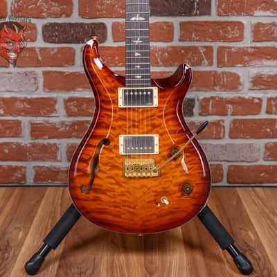 PRS Custom 22 Semi-Hollow Quilted Maple 10 Top Smoked Amber 2010 w/OHSC image 1
