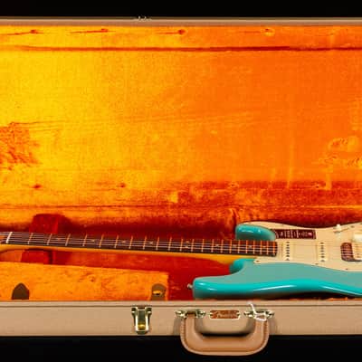 Fender American Ultra Luxe Vintage '60s Stratocaster HSS Rosewood Fingerboard Sea Foam Green (844) image 7
