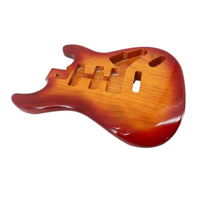 Stratocaster Style Electric Guitar SSH Body, Mahogany Glossy image 3