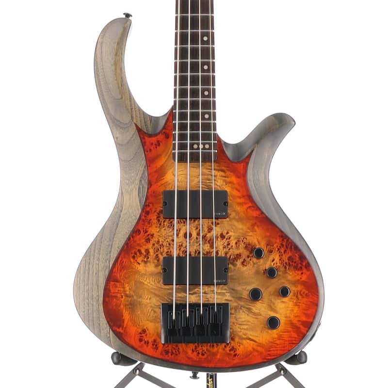 Schecter Riot-4 Bass - Inferno Burst, Poplar Burl Top, Great Tone (SR) (59024) image 1