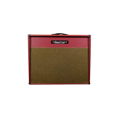 Used Bad Cat Cub V Handwired 2x12" Extension Speaker Cabinet - Burgany/Gold Grill/Gold Piping image 1