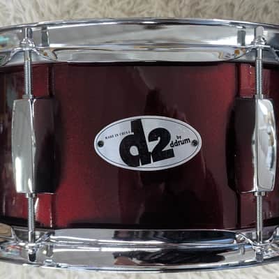 NOS DDrum D2 Series 5.5" x 14" Snare Drum in Deep Red image 6