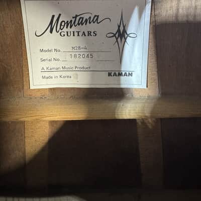Montana m28-4 guitar By Haman Made In Korea image 4