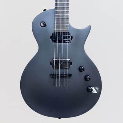 ESP LTD EC1000 Baritone Electric Guitar - Black Charcoal Metallic Satin image 1