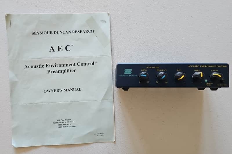Seymour Duncan AEC Acoustic Environment Control Preamp DI EQ Notch Filter XLR image 1