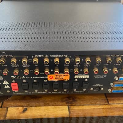 McIntosh C 31V Stereo Solid State Preamp and Video Switch 1987 - 1989 - Black image 2