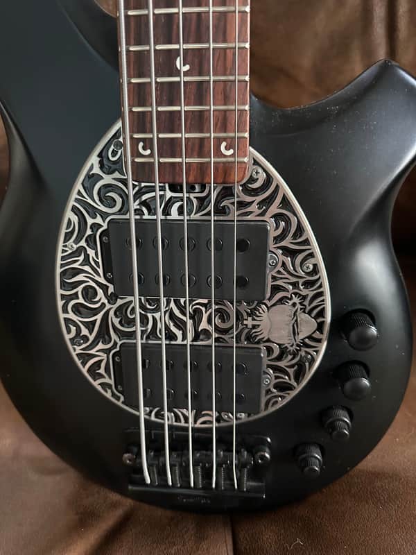 Ernie Ball Music Man Bongo 5 HH -2009- Stealth Black image 1