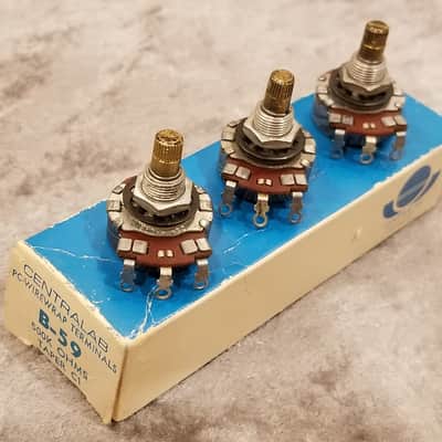 1957 Centralab 500k Audio Taper Vintage Potentiometers - Qty 3 - Les Paul #3 image 18