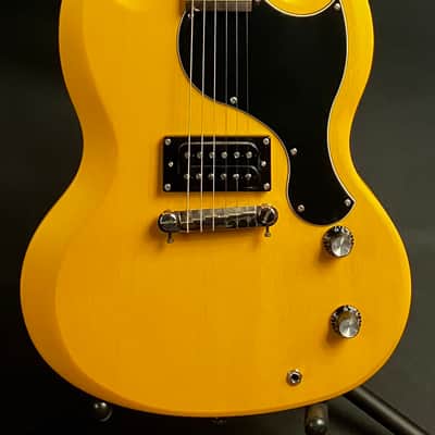 Epiphone SG Junior Electric Guitar Worn TV Yellow Finish | Reverb