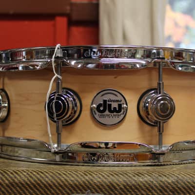 DW Collector's Maple Standard 5"x14 Snare Drum in Natural Maple image 1