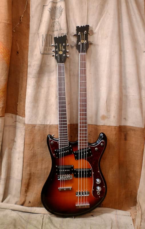 Mosrite Doubleneck 4/6 Bass Guitar 1973 Sunburst image 1
