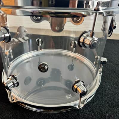 DW Acrylic Design Series Drum 9" x 12" Tom - Clear image 6