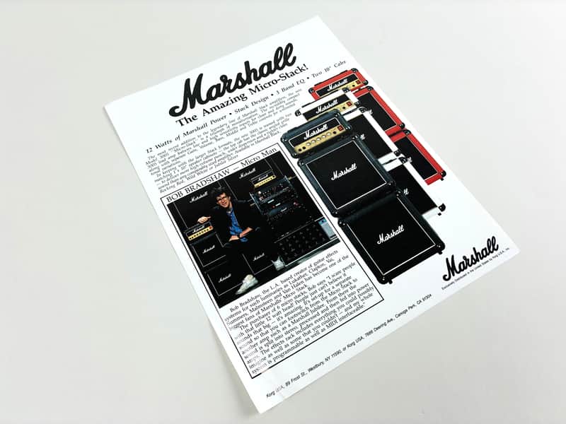 Marshall Micro Stack Dealer Flyer • Bob Bradshaw 80s Bild 1